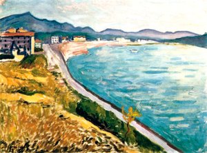 Uitzicht op Saint-Jean-de-Luz, 1907 door Albert Marquet