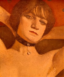 Vrouw op een bank (detail), 1912