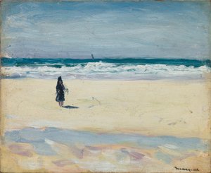 Jong meisje op het strand door Albert Marquet