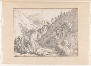 Bergachtig landschap door Albert Meyering