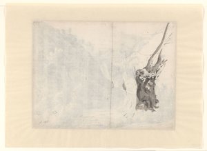 Schets van een boom door Albert Meyering