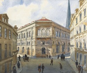 Uitzicht op de beurs van Riga