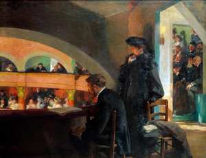 De theaterloge door Albert Pierre Rene Maignan