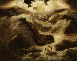 Jona, ca. 1885-1895 door Albert Pinkham Ryder