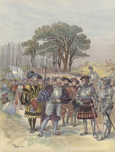 In het kamp van Bicocca eisen de Zwitsers soldij, verlof of een gevecht door Albert Robida
