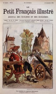 Bellehumeur had geïmproviseerde kanonfabrikant - De verlegenheid van Kapitein Bellormeau door Robida. Omslag 