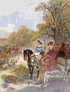 Franse koning François I (1494-1547) illustratie door Albert Robida (1909) door Albert Robida