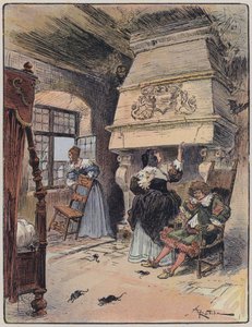 Illustratie voor Le Capitaine Bellormeau door en geïllustreerd door A Robida door Albert Robida
