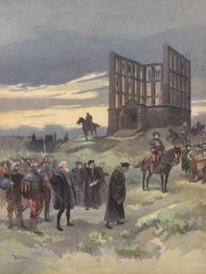 De superintendent Semblancay, ter dood veroordeeld, gaat naar de galg van Montfaucon door Albert Robida