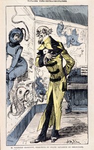 Mr. Valentin Croknuff, directeur van het grote aquarium van Melbourne, parodie op Jules Verne, 