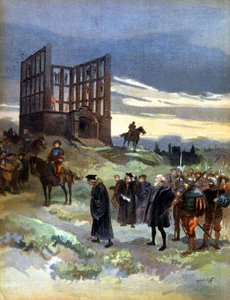 De ophanging van superintendent Semblancay (1527) door Albert Robida