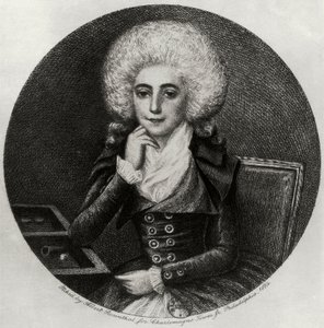 Portret van Marie-Madeleine Pioche de La Vergne (gravure) door Albert Rosenthal