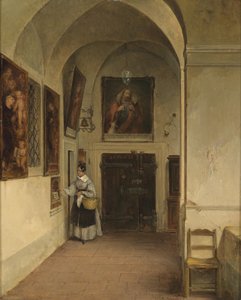 In de kloostergang door Albert Schindler