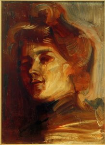 Dame met hoed door Albert Weisgerber