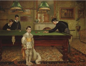 Biljartkamer, 1902 door Albert William Holden