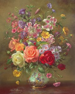 Een zomerbloemstuk, 1996 door Albert Williams