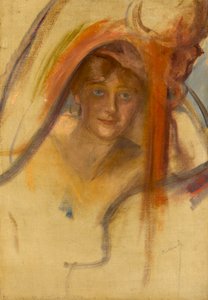 Studie voor Femme à la Harpe door Albert de Belleroche