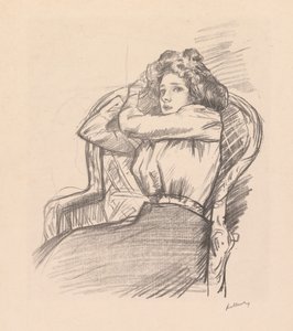 Zonder titel ("Babette") door Albert de Belleroche