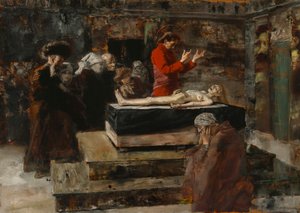 De opwekking van het dochtertje van Jairus door Albert von Keller