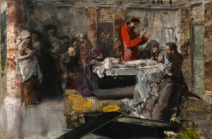 De opwekking van het dochtertje van Jairus door Albert von Keller