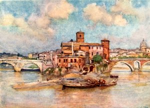 Eiland van de Tiber - de Isola Sacra door Alberto Pisa