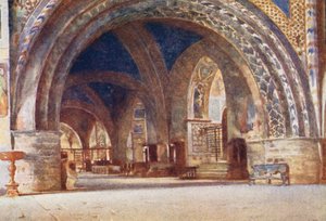 De lagere kerk van S Francesco, Assisi door Alberto Pisa