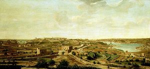 Uitzicht op Valetta, Malta