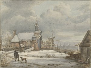 Gezicht op de Haarlemmerpoort te Amsterdam