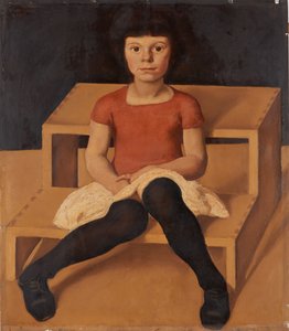 Ila, de jongste dochter van de kunstenaar, 1920 door Albin Egger Lienz