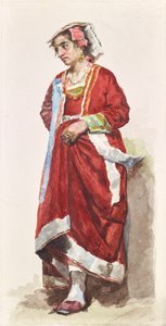 Vrouwelijke Kostuumstudie - Midden-Italië door Albin Stein