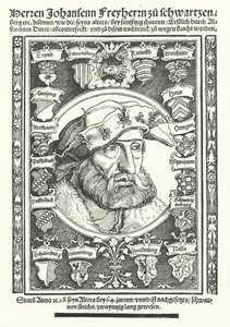 Johann van Schwarzenberg, Duitse moralist, dichter en hervormer door Albrecht (after) Durer or Duerer