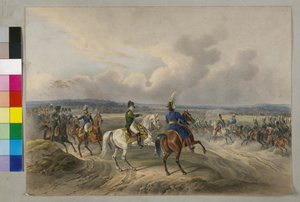 1812 Napoleon I aan de Duena door Albrecht Adam