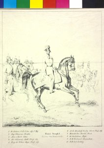Keizer van Oostenrijk Franz Joseph I door Albrecht Adam