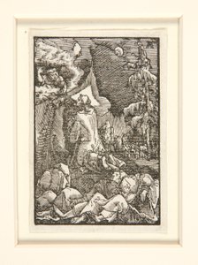 Agonie in de tuin, uit de serie De Val en Verlossing van de Mens door Albrecht Altdorfer