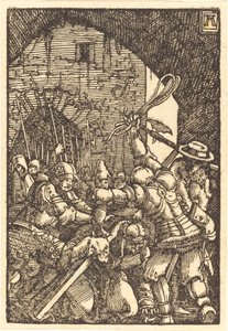 Christus draagt het Kruis door Albrecht Altdorfer