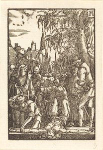 Christus aan het Kruis Genageld door Albrecht Altdorfer