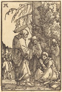 Christus neemt afscheid van Maria door Albrecht Altdorfer