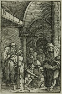 Christus tussen de dokters, uit De Val en Verlossing van de Mens