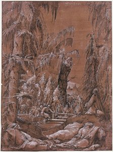 Christus op de Olijfberg door Albrecht Altdorfer