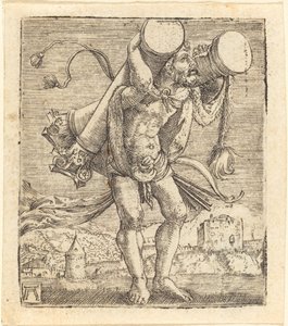 Hercules die de Zuil van Gades Draagt