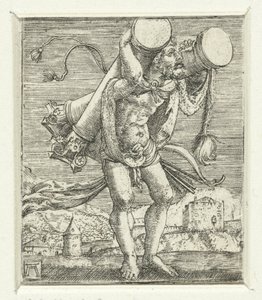 Hercules draagt de zuilen