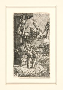 Horatius Cocles springt in de Tiber door Albrecht Altdorfer