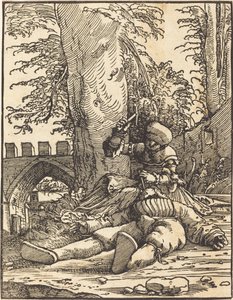 Jael en Sisera door Albrecht Altdorfer