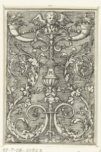 Kandelaber met een cherubijn door Albrecht Altdorfer