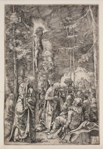Christus aan het kruis door Albrecht Altdorfer
