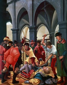 Martelaarschap van St. Florian door Albrecht Altdorfer
