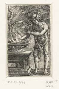 Mucius Scaevola door Albrecht Altdorfer