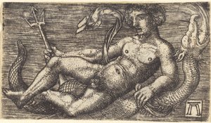 Neptunus op een Zeemonster