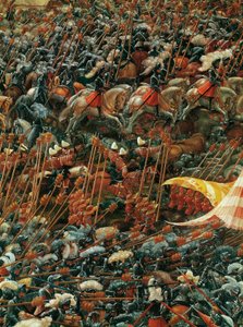 Tegenovergestelde legers (detail) door Albrecht Altdorfer
