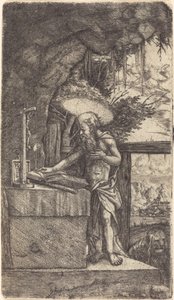 Sint Hiëronymus lezend
